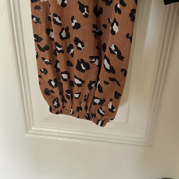 Leopard print sheer stretchy bodysuit - Picture 4 of 4